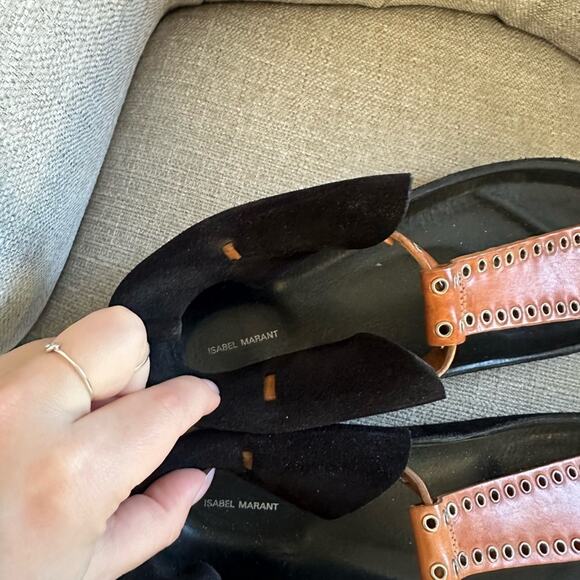 Isabel Marant Leather Strap Sandals - Picture 4 of 7